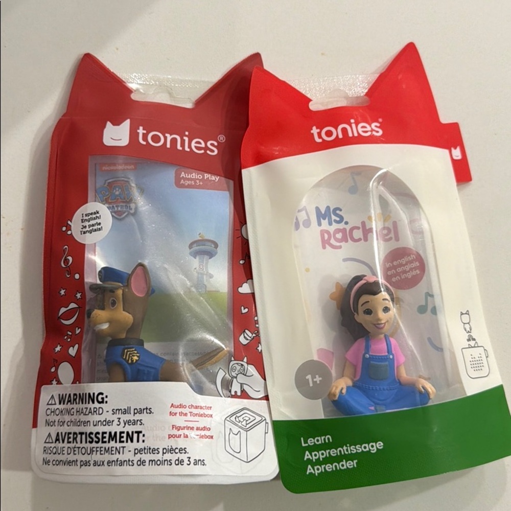 Tonie character- paw patrol chase and miss Rachel